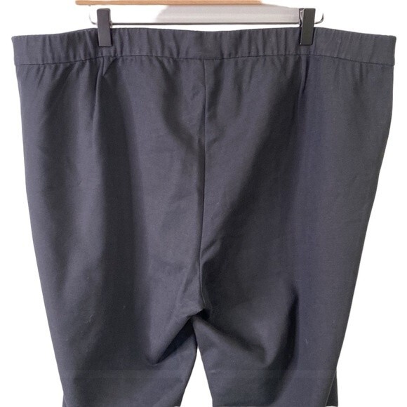 J Jill Women's Black Pull On Cropped Pants Elastic High Waist Stretch Straight - Picture 7 of 13